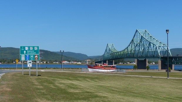 Die Grenzbrücke zu Québec