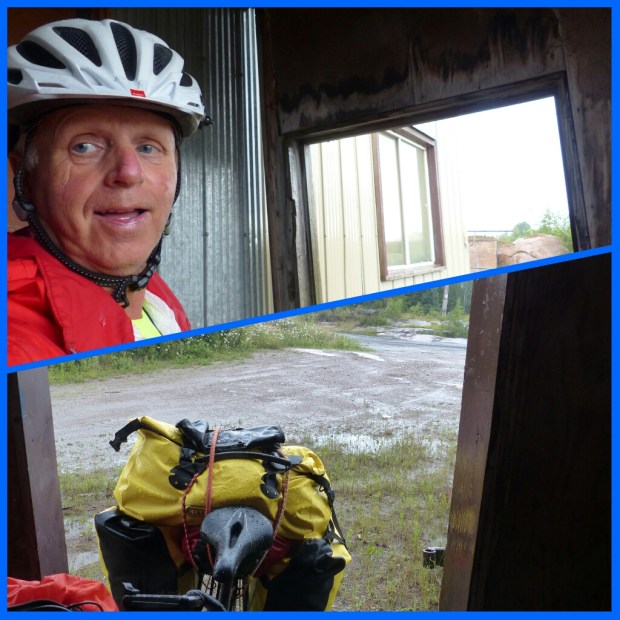 Es reichte für mich ganz und für das Fahrrad zur Hälfte. Unter einem abgestellten Tiefladeraufsatz war es zu niedrig ....